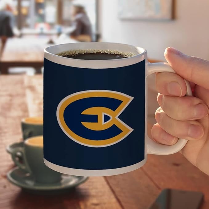 University of Wisconsin-Eau Claire Primary Logo Ceramic Coffee Mug, Novelty Gift Mugs for Coffee, Tea and Hot Drinks, 11oz, White