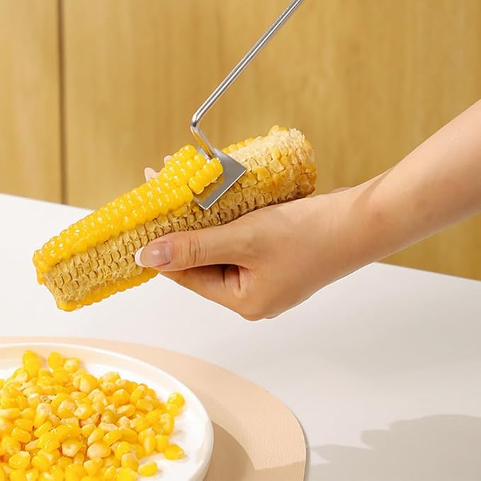 Easy Clean Corn Cob Peeler, 2026 Upgraded Long Handle Stainless Steel Upgrade Corn Stripping Tool for Home Kitchen Gadget (2)