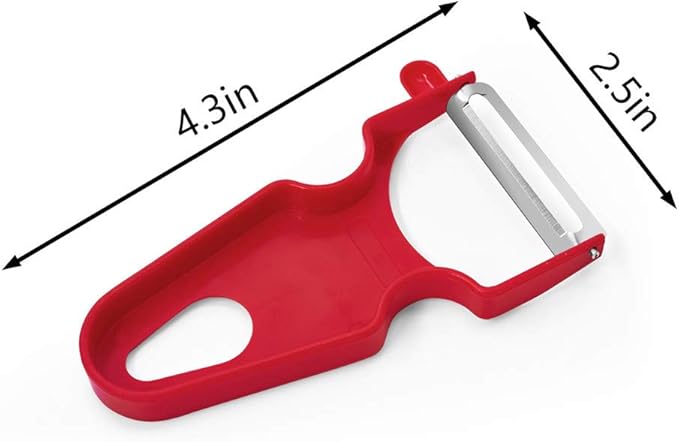 LHS Vegetable Peelers, 3 Pack Potato Peelers for Apple Fruit Carrot Zucchini Cucumber Potatoes, Stainless Steel Shredder Slicer Multifunctional Veggie and Fruit Peeler
