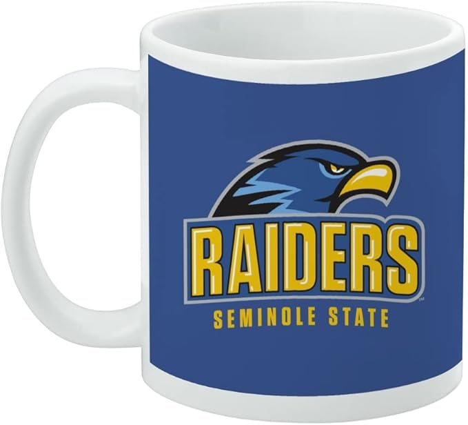 Seminole State College Primary Logo Ceramic Coffee Mug, Novelty Gift Mugs for Coffee, Tea and Hot Drinks, 11oz, White