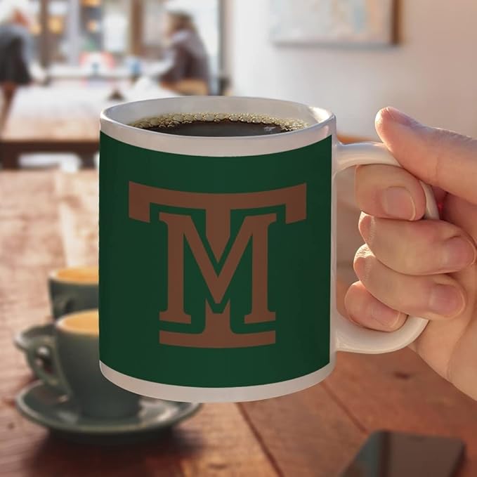 Montana Tech of the University of Montana Primary Logo Ceramic Coffee Mug, Novelty Gift Mugs for Coffee, Tea and Hot Drinks, 11oz, White
