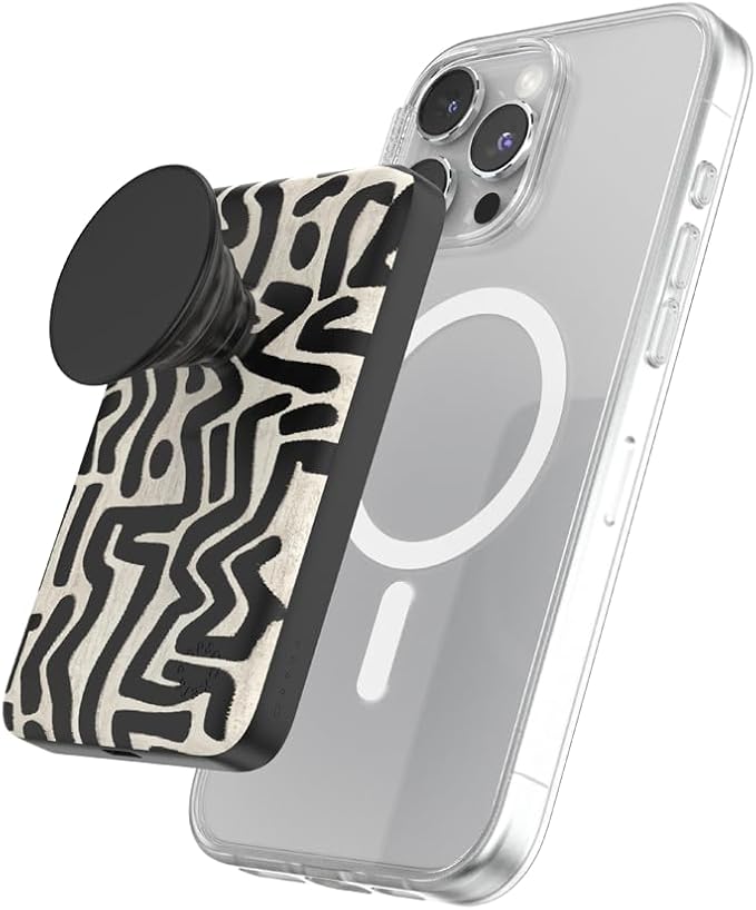 PopSockets PowerPack for MagSafe, Portable Phone Charger, Magnetic Wireless Portable Charger, 5000mAh - Pop n Lock