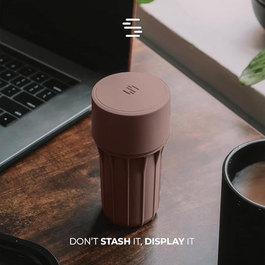 Staze Preserve Vacuum Sealed Storage Jars (148ml) | Smell Proof Containers | Herb Storage & Food Storage Container with Protection - (AUTUMN TRIO)