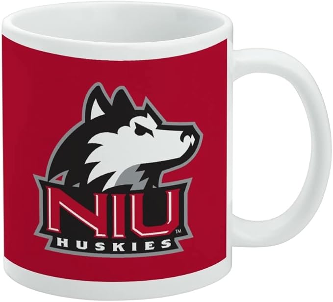 Northern Illinois University Primary Logo Ceramic Coffee Mug, Novelty Gift Mugs for Coffee, Tea and Hot Drinks, 11oz, White