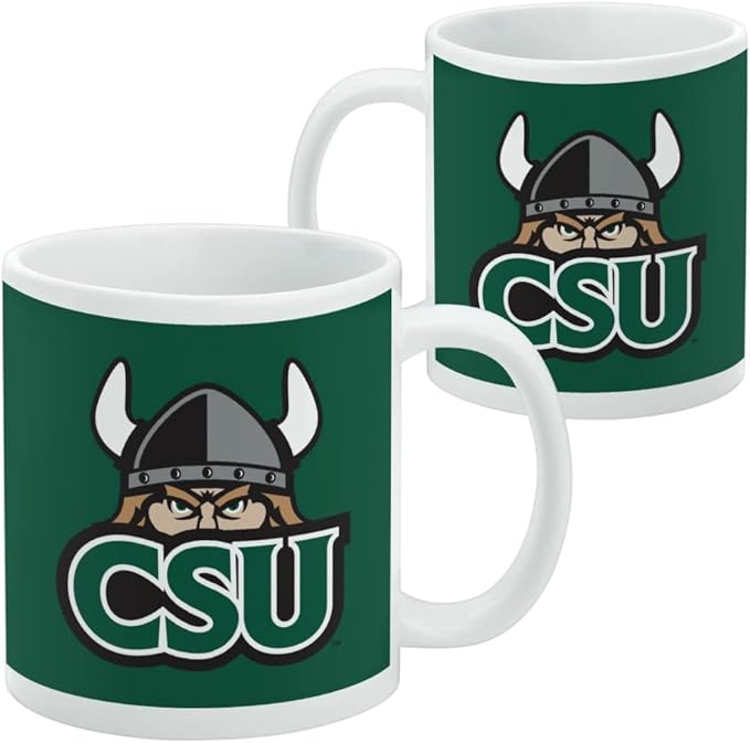 Cleveland State University Primary Logo Ceramic Coffee Mug, Novelty Gift Mugs for Coffee, Tea and Hot Drinks, 11oz, White