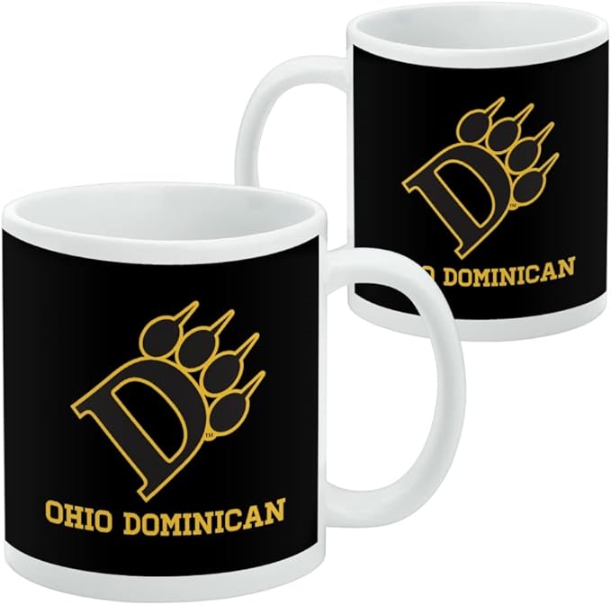 Ohio Dominican University Primary Logo Ceramic Coffee Mug, Novelty Gift Mugs for Coffee, Tea and Hot Drinks, 11oz, White