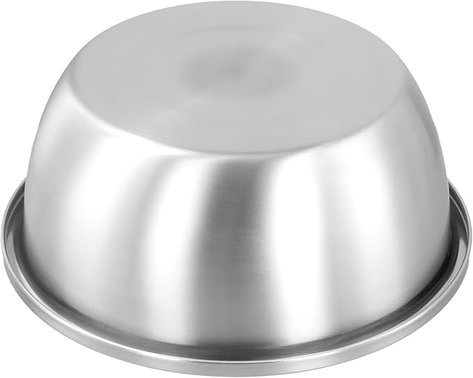 4 PCS 5QT Stainless Steel Colander Set with Mixing Bowls, Multi-Use Kitchen Strainer for Washing Vegetables Fruits Rice, Dishwasher Safe