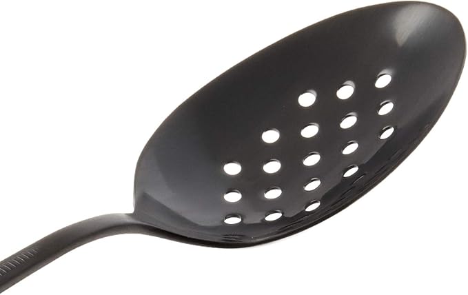 Mercer Culinary 18-8 Stainless Steel Plating Spoon, 9 Inch, Matte Black