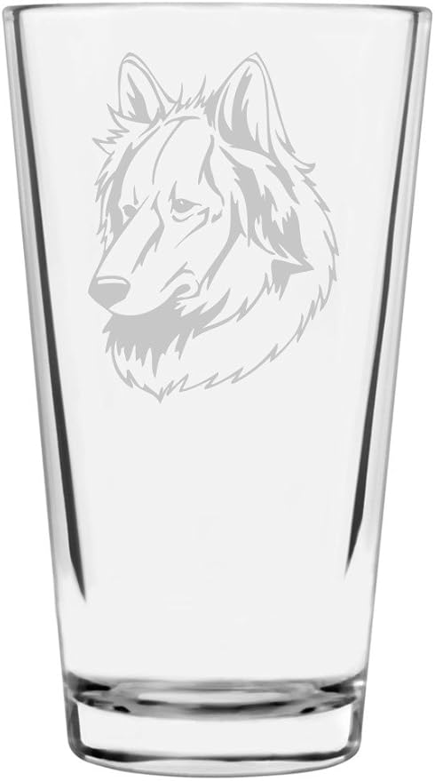 Himalayan Sheepdog (Bhote Kukur) Custom Personalized Dog Themed Etched All Purpose 16oz Pint Glass