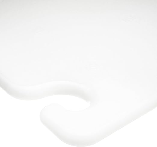 San Jamar CB242434WH Cut-N-Carry Co-Polymer Cutting Board, 24" Length x 24" Width x 3/4" Thick, White