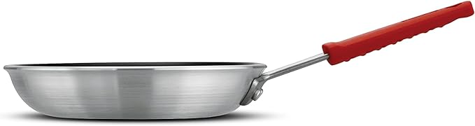 Tramontina Professional 8-Inch Non Stick Small Frying Pan, Heavy-Gauge Aluminum Skillet with Reinforced Nonstick Coating, Red Handle, Dishwasher and Oven Safe