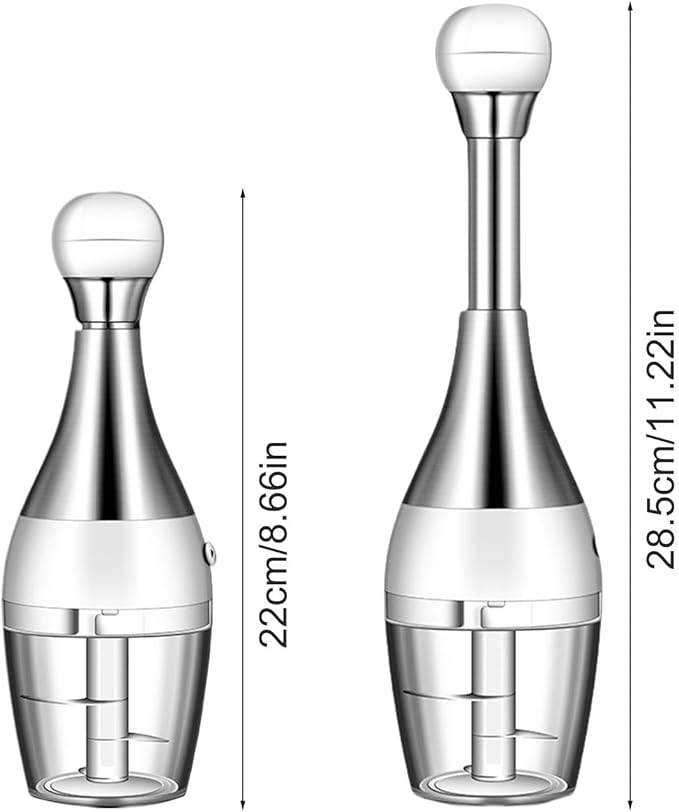 Vegetable Chopper Push-Press Hand - Manual Veggie Chopper Salad Dicer - Stainless Food Chopper - Food Chopper For Onions - Multifunctional Manual Veggie Chopper For Garlic