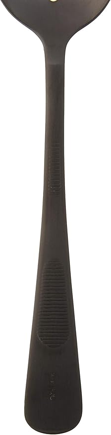 Mercer Culinary 18-8 Stainless Steel Plating Spoon, 7-7/8 Inch, Matte Black