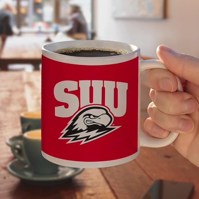 Southern Utah University Primary Logo Ceramic Coffee Mug, Novelty Gift Mugs for Coffee, Tea and Hot Drinks, 11oz, White