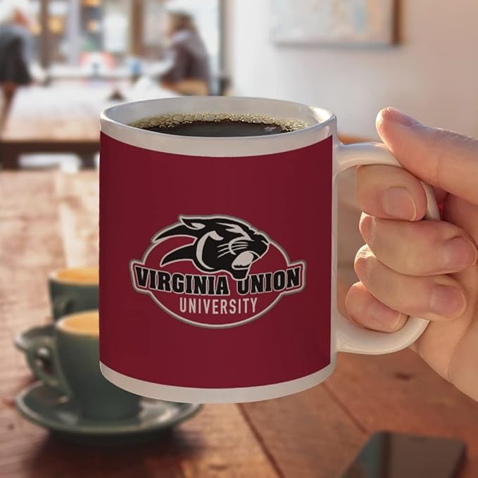Virginia Union University Primary Logo Ceramic Coffee Mug, Novelty Gift Mugs for Coffee, Tea and Hot Drinks, 11oz, White