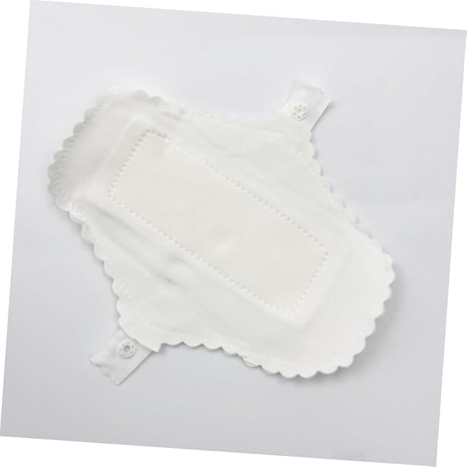 3pcs Reusable Cloth Menstrual Pads Washable Cotton Sanitary Towels with Button Fastening Soft Liners for Women Travel and Daily Use