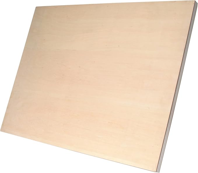 Helix - Wooden Lightweight Drawing Board - 20 x 26 Inch - Metal Edge - Drafting, Art, Sketching and Tracing
