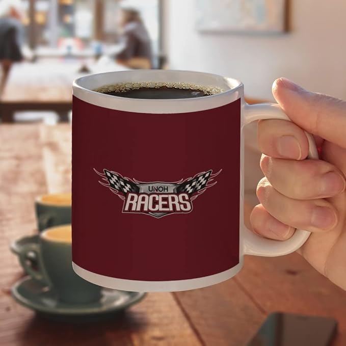 University of Northwestern Ohio Primary Logo Ceramic Coffee Mug, Novelty Gift Mugs for Coffee, Tea and Hot Drinks, 11oz, White