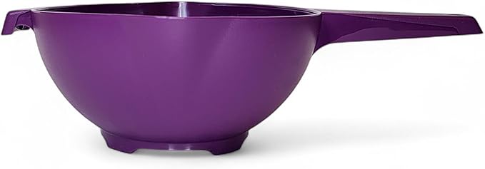 Tupperware 2 Quart Colander Strainer with Handle in Purple