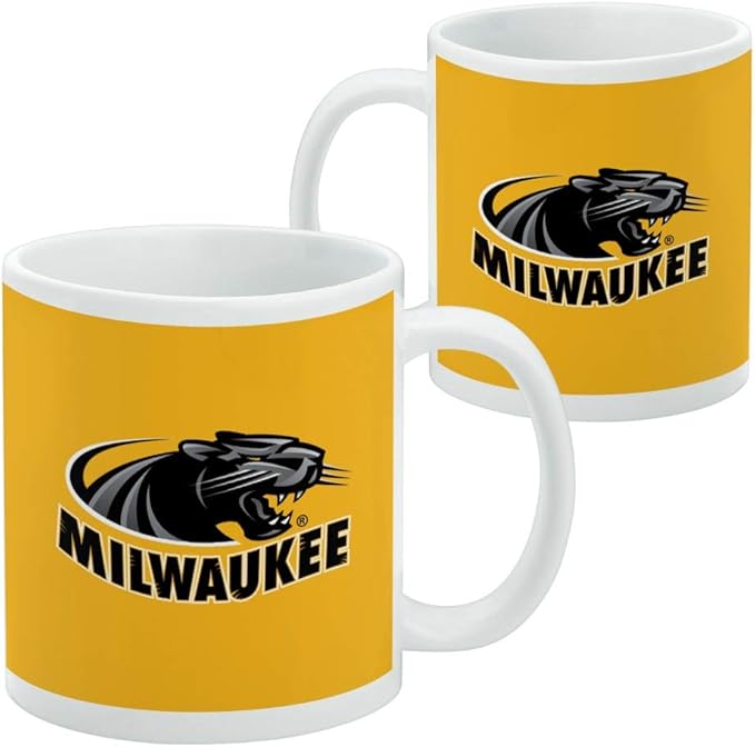 University of Wisconsin Milwaukee Official Logo Ceramic Coffee Mug, Novelty Gift Mugs for Coffee, Tea and Hot Drinks, 11oz, White