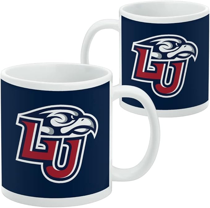 Liberty University Primary Logo Ceramic Coffee Mug, Novelty Gift Mugs for Coffee, Tea and Hot Drinks, 11oz, White