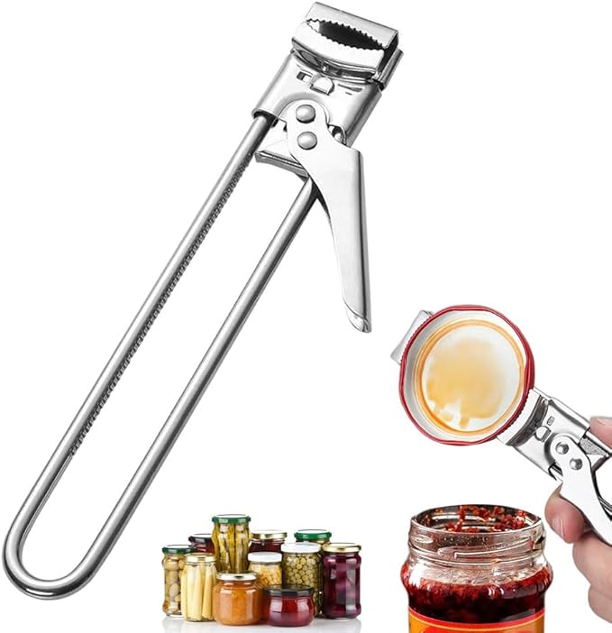 2026 New Jar Opener for Weak Hands, Adjustable Multifunctional Stainless Steel Can Opener, Jar Gripper Tight Lid Opener, Jar Lid Gripper, Manual,Kitchen Accessories (1)