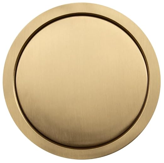 Lew Electric Round Kitchen Pop Up Outlet (2 PWR | 2 USB, Brass)