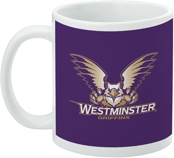 Westminster College Primary Logo Ceramic Coffee Mug, Novelty Gift Mugs for Coffee, Tea and Hot Drinks, 11oz, White
