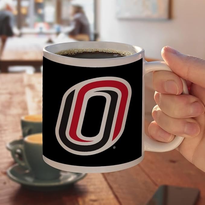 Omaha Primary Logo Ceramic Coffee Mug, Novelty Gift Mugs for Coffee, Tea and Hot Drinks, 11oz, White
