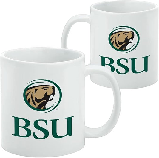 Bemidji State University Primary Logo Ceramic Coffee Mug, Novelty Gift Mugs for Coffee, Tea and Hot Drinks, 11oz, White