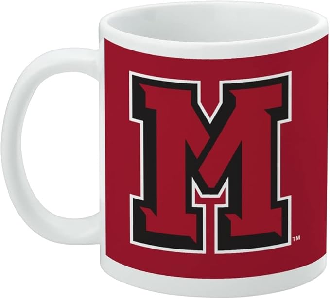 Mansfield University Primary Logo Ceramic Coffee Mug, Novelty Gift Mugs for Coffee, Tea and Hot Drinks, 11oz, White