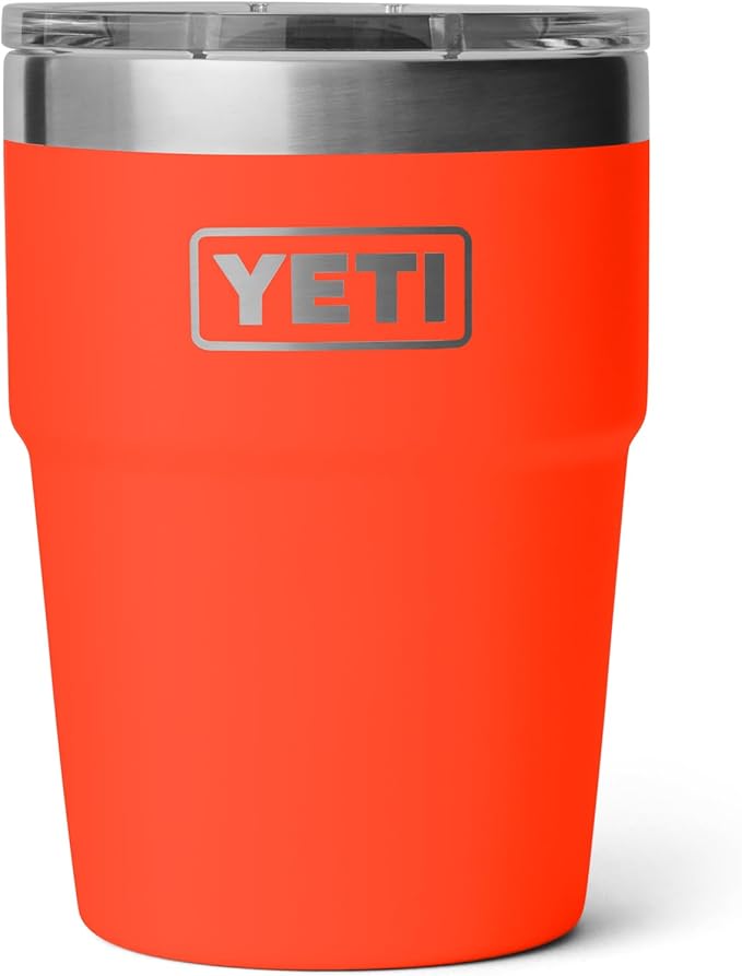 YETI Rambler 16 oz Stackable Tumbler, Vacuum Insulated, Stainless Steel with MagSlider Lid