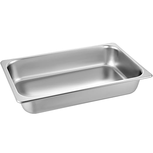 VEVOR 4 Pack Stainless Steel Hotel Pans,Full Size 4 Inch Deep 0.8mm Thick Anti Jam Commercial Food Pans with lid ,for Steam Tables, Restaurants, Catering & Industrial Use".