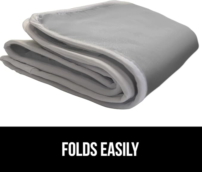 GORILLA GRIP Ironing Mat, Portable Iron Pad, Magnetic Cover for Top of Laundry Washer, Dryer, Table Top, Countertop Blanket, Silicone Coating and Scorch Resistant, Travel Size 28x24, Silver