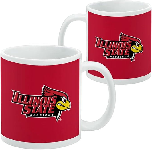 Illinois State Primary Logo Ceramic Coffee Mug, Novelty Gift Mugs for Coffee, Tea and Hot Drinks, 11oz, White