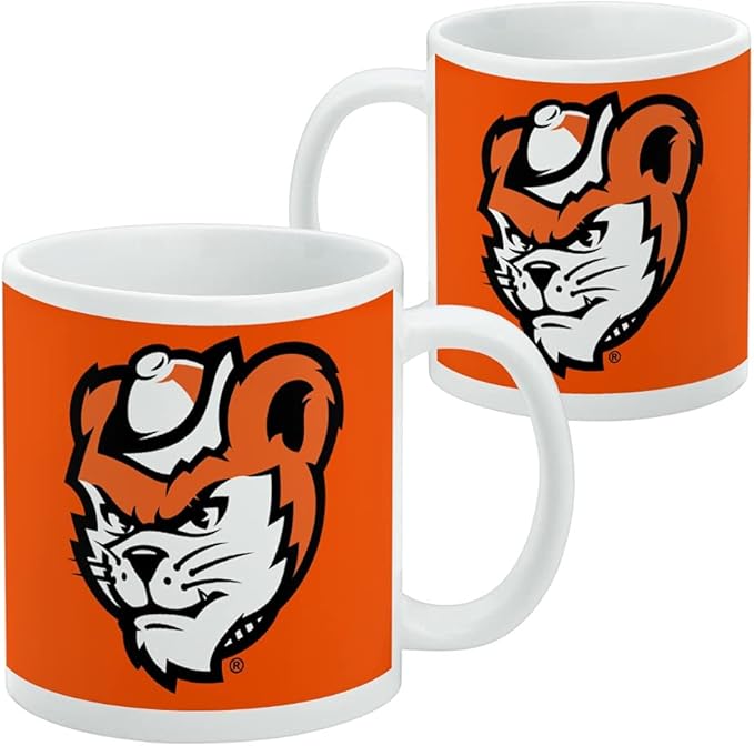 Sam Houston State Bearkats Logo Ceramic Coffee Mug, Novelty Gift Mugs for Coffee, Tea and Hot Drinks, 11oz, White