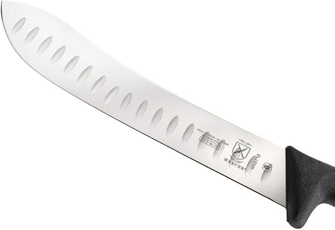 Mercer Culinary BPX M13718 Granton Edge American Butcher Knife, 10-Inch, Granton American Butcher Knife