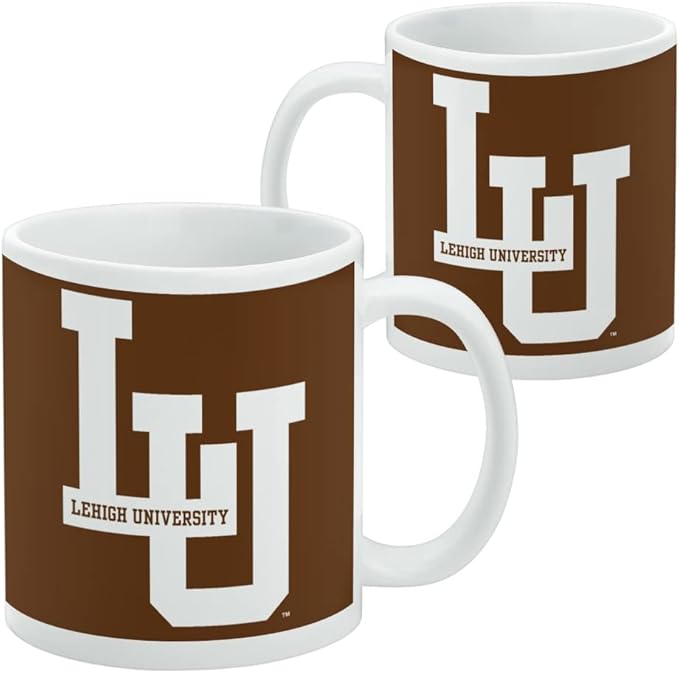 Lehigh University Primary Logo Ceramic Coffee Mug, Novelty Gift Mugs for Coffee, Tea and Hot Drinks, 11oz, White