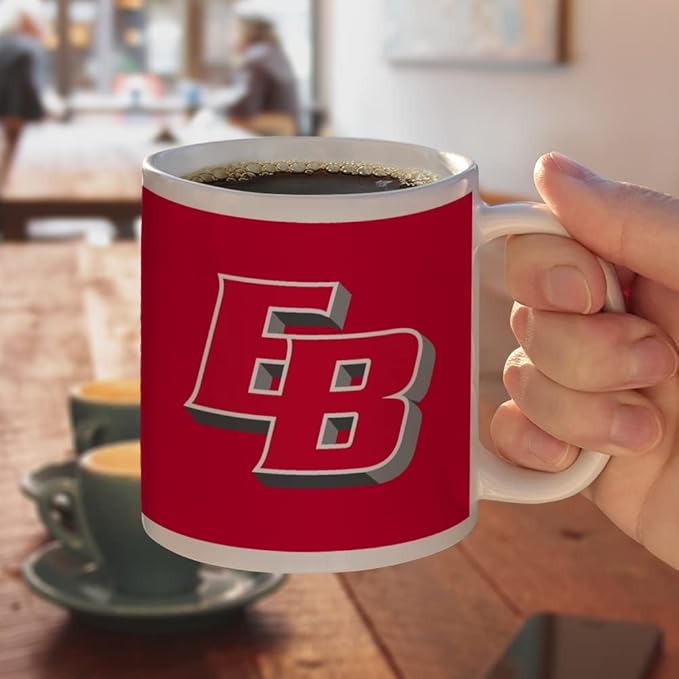 California State University, East Bay Primary Logo Ceramic Coffee Mug, Novelty Gift Mugs for Coffee, Tea and Hot Drinks, 11oz, White