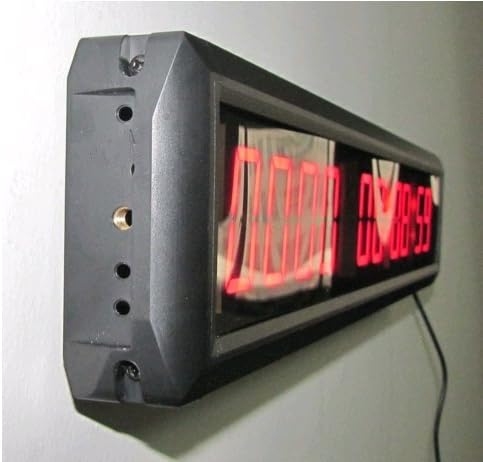 Red Days Countdown Clock 10 Digits Count up 10000 Days Hours Minutes Seconds LED Large Digital Countdown Clock Aluminum Case