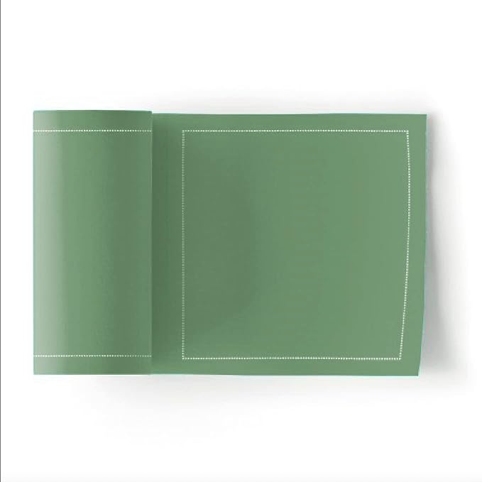 MY DRAP Cocktail Napkins 11 x 11 cm / 4.5" x 4.5" - (50 Per Roll, Cotton Eucalyptus)