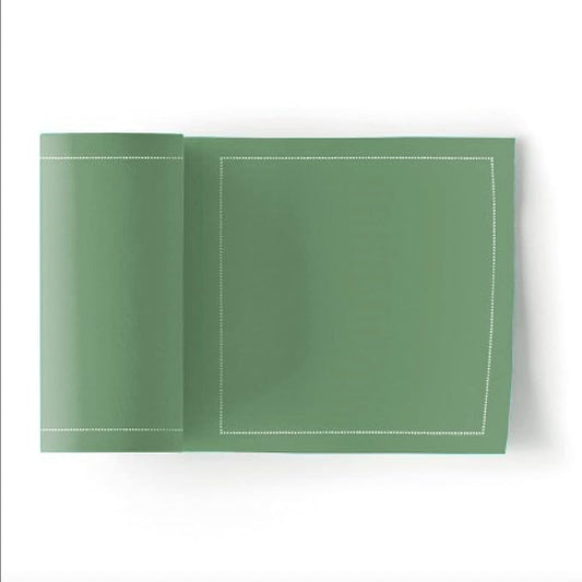 MY DRAP Cocktail Napkins 11 x 11 cm / 4.5" x 4.5" - (50 Per Roll, Cotton Eucalyptus)