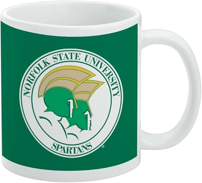 Norfolk State University Primary Logo Ceramic Coffee Mug, Novelty Gift Mugs for Coffee, Tea and Hot Drinks, 11oz, White