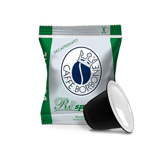 Caffè Borbone Decaffeinated Nespresso Compatible Espresso Coffee Pods, 50 Count Espresso Pods