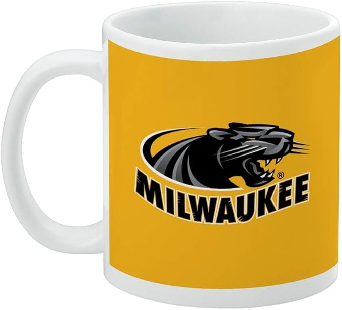 University of Wisconsin Milwaukee Official Logo Ceramic Coffee Mug, Novelty Gift Mugs for Coffee, Tea and Hot Drinks, 11oz, White