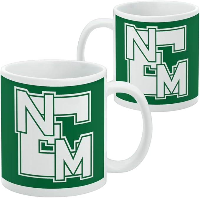 Eastern New Mexico University Primary Logo Ceramic Coffee Mug, Novelty Gift Mugs for Coffee, Tea and Hot Drinks, 11oz, White