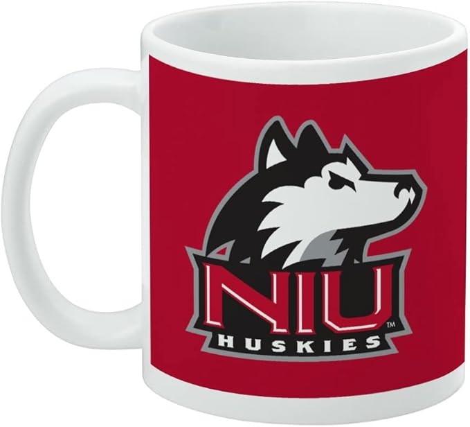 Northern Illinois University Primary Logo Ceramic Coffee Mug, Novelty Gift Mugs for Coffee, Tea and Hot Drinks, 11oz, White