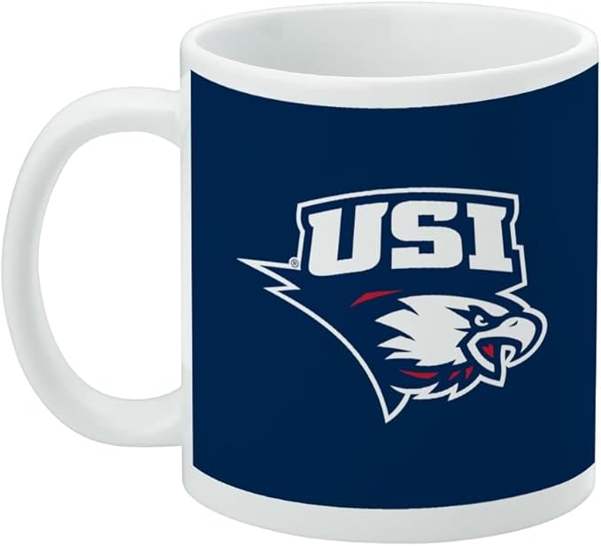 Southern Indiana Primary Logo Ceramic Coffee Mug, Novelty Gift Mugs for Coffee, Tea and Hot Drinks, 11oz, White