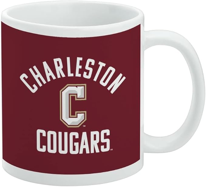 College of Charleston Official Logo Ceramic Coffee Mug, Novelty Gift Mugs for Coffee, Tea and Hot Drinks, 11oz, White