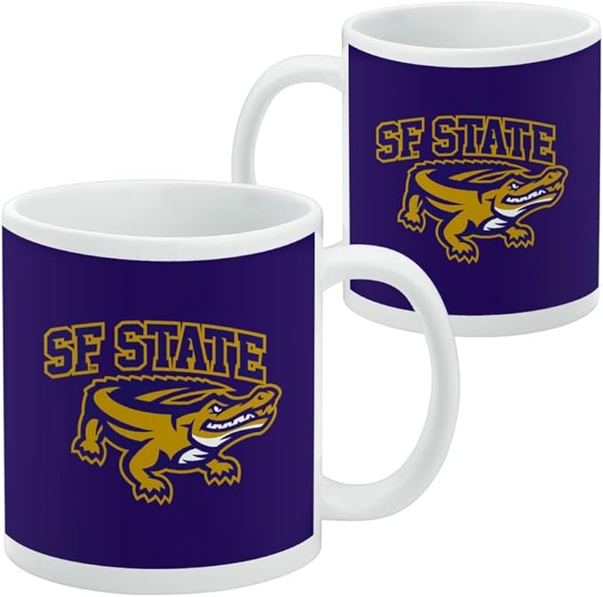 San Francisco State Primary Logo Ceramic Coffee Mug, Novelty Gift Mugs for Coffee, Tea and Hot Drinks, 11oz, White